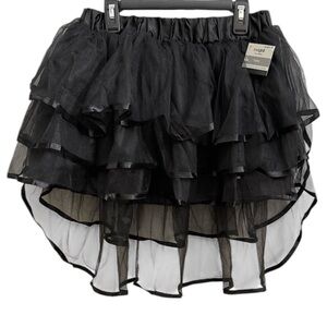 Adult Black Tutu Costume Halloween Cosplay OS New
